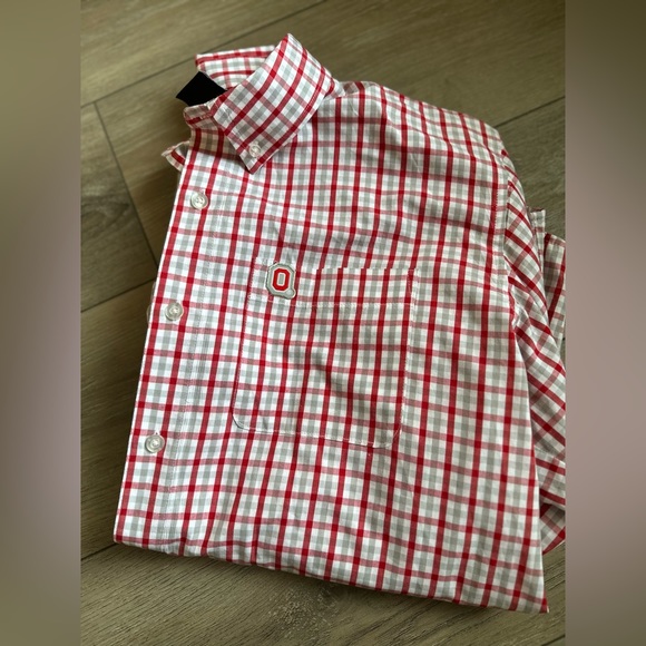Ohio State Buckeyes Button Down Shirt | Mens Large (Like NEW) Collegiate - Picture 4 of 8